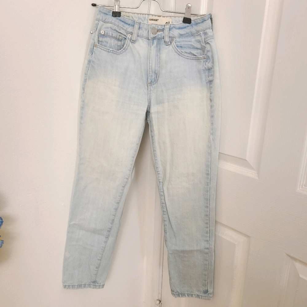 Garage Light Wash Mom Jeans